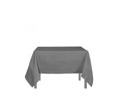 Soleil docre Alix Nappe, Polyester, Gris, 140 x 140 cm