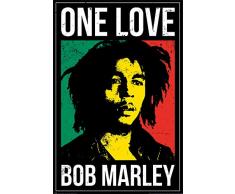 Erik® - Poster Bob Marley One Love - Papier Glacé - 91x61cm