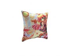 Picanova Coussin dÃ©coratif, Satin, Multicolore, 40 x 40 cm