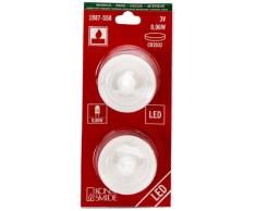 Konstsmide 1987-550 2 Bougies Chauffe-Plat + Interrupteur + 2 LED Rouge 3 V