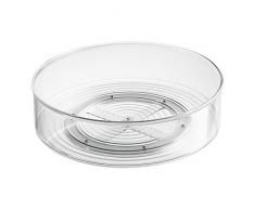 InterDesign Fridge/Freeze Binz Plateau tournant, Ã©tagÃ¨re tournante pour frigo en Plastique, Transparent