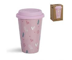 DCASA Mug couvercle silicone Love tasses de petit-dÃ©jeuner, ne pas appliquer