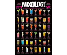 1art1 Cocktails Poster - Mixology, en Anglais (91 x 61 cm)