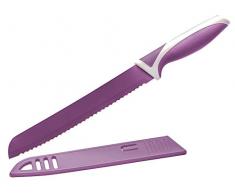Eliplast Ligne Cuisine Couteau Ã Pain, Acier Inoxydable, Violet