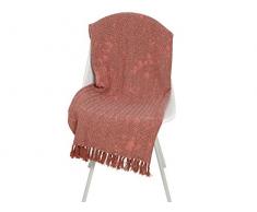 Decoris Fahel Plaid, Cotton, Rouge, 175 X 95cm