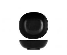 H&H Coupelle Noire, Porcelaine, carré, 13 x H4.5 cm