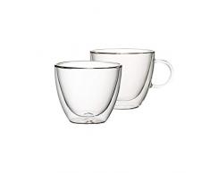 Villeroy & Boch Artesano Hot & Cold Beverages Mug L, Lot de 2, 420 ml, Verre borosilicate, Transparent