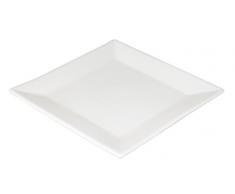 EÃ±e Chun Assiette Plate carrÃ©e, 24Â cm Blanc