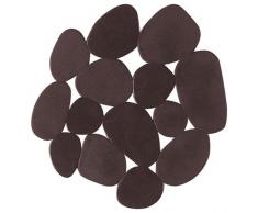 MSV 2108483 Galets Autocollant Antidérapant Marron 4 Pièces