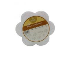 Decora en polystyrène en Forme de pétale Sucette gâteau pour décoration, Blanc cassé, Polystyrène, Ecru, 20 x 7.5 cm