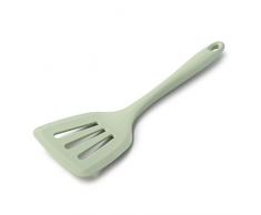 Zeal Spatule de Cuisson Ã Fentes - en Silicone - AntidÃ©rapante - pour Les tranches de Poisson - 12/30Â cm, Silicone, Vert Sauge, 29.90 x 10.00 x 2.80 cm