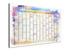 LanaKK Ã©lÃ©gant 2015 Calendrier Planning Mural sur Toile tendue de qualitÃ© Standard, Multicolore, 100 x 70 cm