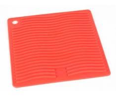 PINFI 81116 Dessous de Plat Carré Silicone 17 x 17 cm Rouge