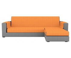 Eiffel Textile Paris Chaise Longue Couvre-canapé Bras Droit 240 x 195 x 2 cm Orange