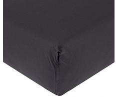 De Witte Lietaer Bumblebee Drap Housse, Coton, Gris FoncÃ©, 90 x 200 x 40 cm