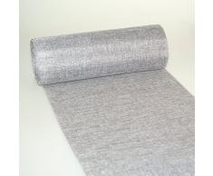 Deko AS GmbH Chemin de Table Shabby Chic en Aspect Lin - 300 mm - 15 m - Col. 23 Gris - 69-300-15-23