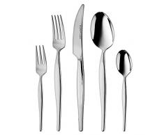 Berghoff Finesse Finition Miroir Ensemble de Couverts 6 Personnes Personnes, Argent, 30 pièces
