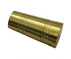 GARDINIA Embouts pour tringle à rideau, 2 embouts Apollo, Série Chicago, Métal, Laiton, Diamètre: 20 mm