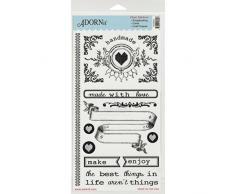 Adorn-It oÃ¹ Les Femmes Cook Farmhouse Transparent Stickers, Acrylique, Multicolore
