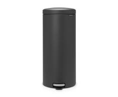 Brabantia Poubelle Ã PÃ©dale NewIcon Sense of luxury,30 litres - Gris