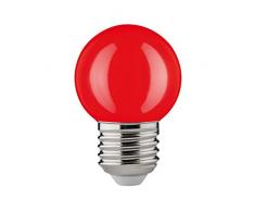 Paulmann 28528 LED Ampoule Sphérique 2W, E27, 230V, Rouge antichoc