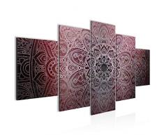 Tableau decoration murale Mandala - XXL Impression sur Toile Salon Appartment 5 Parties - prÃªt Ã accrocher - 101253a