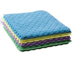 REZI Microfibre produkte GmbH Chiffon Ã©ponge en Microfibre, (mÃ©langÃ©), 17 x 20 cm