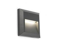 FARO BARCELONA 70655 Grant-C Lampe Applique Gris foncÃ©