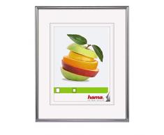 Hama Cadre photo en plastique Décor Sevilla (taille du Cadre de 20 x 30 cm avec bordure de 9 mm x 17 mm, pour une photo de 13 x 18 cm) Argent Mat