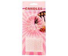 Folat 24Â Mini Bougies avec 12Â Supports Naissance Baby Party Premier Anniversaire 1