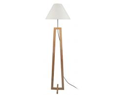 Tosel 51168 Lampadaire 1 Lumière, Bois, E27, 40 W, Gris, 30 x 156 cm