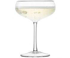 LSA International Lot de 4 Coupes à Champagne 215 ML Transparent