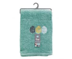 douceur dintÃ©rieur drap de bain 90 x 150 cm eponge brodee fougerys menthe