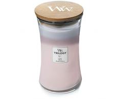 WoodWick grande bougie parfumÃ©e en jarre avec mÃ¨che qui crÃ©pite, Jardin botanique, Temps de combustion jusquÃ 130 heures