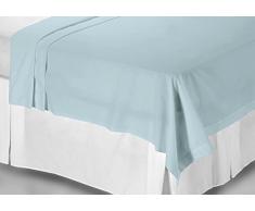 Belledorm Drap plat 50 % Coton 50 % Polyester 200 fils/cmÂ² 2 personnes Blanc cassÃ©