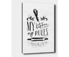 Bonamaison Peinture sur toile, multicolore, 40 x 60 cm - ConÃ§u et fabriquÃ© en Turquie