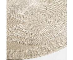 charme & douceur set de table (0)38cm chantelle taupe