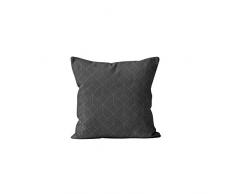 Soleil docre Kiel Coussin, Polyester, Gris, 40 x 40 cm