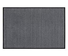 Tapis dentrÃ©e, antidÃ©rapant, Lavable, en Polyamide, diverses Couleurs, Couleur:Grau, Taille:60 x 80 cm