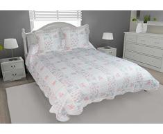 Soleil docre Orange Couvre Lit Boutis MatelassÃ© avec 2 Taies dOreiller, Polyester, Multicolore, 260x240 cm