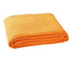 Blanc des Vosges Electre Dessus de lit Coton Paprika 240 x 260 cm