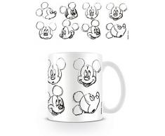 Disney MG24035 Mickey Mouse (Sketch Faces) Mug, CÃ©ramique, Multicolore, 11oz/315ml