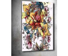 Bonamaison Peinture sur toile, multicolore, 70 x 100 cm - ConÃ§u et fabriquÃ© en Turquie