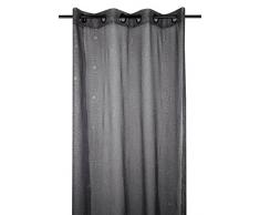 Lovely Casa Tourby Voilage, Polyester, Anthracite, 260 x 135 cm