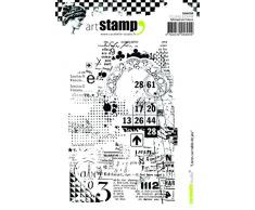 Carabelle Studio SA60208 A6 Tampon - Books on Gaming Table, Caoutchouc, Blanc/Transparent, 10 x 14 x 0,5 cm