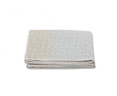 David Fussenegger Deco Plaid BouclÃ© Structure, Coton mÃ©langÃ©, Verre Vert, 200Â x 130Â cm