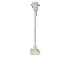 Better & Best Lampe de table avec base carrÃ©e et tube lisse, blanc, 10,5Â x 10,5Â x 45Â cm