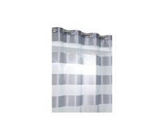 Rideaudiscount Rideau Voilage Bayadere 140x240 cm Gris Anthracite