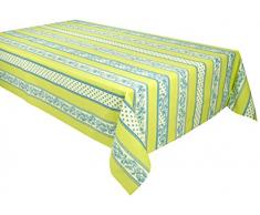 Vent du sud 250EIYGL Nappe Enduite Enduction Acrylique/Traitement Anti-Tache/Coton 160 x 250 cm - Tilleul