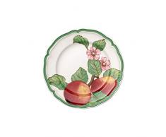 Villeroy & Boch French Garden Modern Fruits Assiette pour le petit dÃ©jeuner Pomme, 21 cm, Porcelaine Premium, Blanc/Multicolore